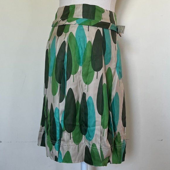 Orla Kiely Tree Print Silk Skirt 1 - Picture 3 of 13